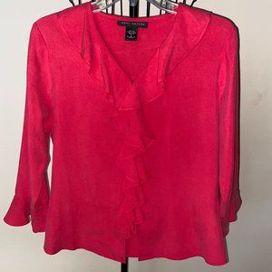Anne Carson Pink Long Sleeve Blouse